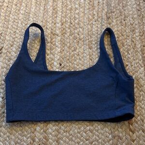 Outdoor Voices Navy Scoop Neck Bralette - Women Medium